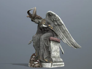 Woman Statue 3D Model