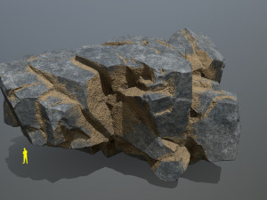 Desert cliff rocks 3D Модель