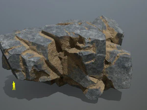 Desert cliff rocks 3D Model