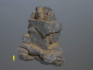 Desert cliff rocks 3D Модель