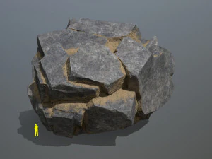 Desert cliff rocks 3D Model