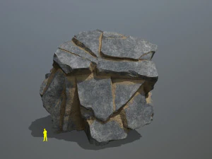 Desert cliff rocks 3D Model