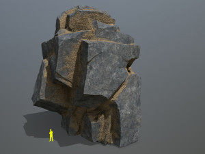Desert cliff rocks 3D Модель
