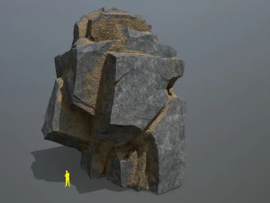 Desert cliff rocks 3D Model