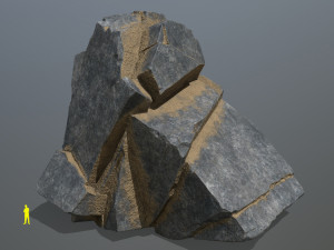 Desert cliff rocks 3D Модель