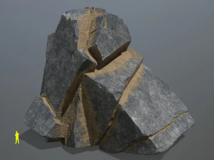 Desert cliff rocks 3D Model