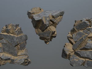 Desert cliff rocks 3D Модель