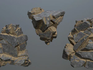 Desert cliff rocks 3D Model