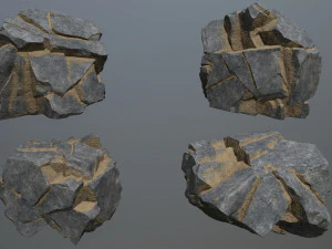Desert cliff rocks 3D Model