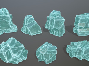 Ice rocks 3D Модель