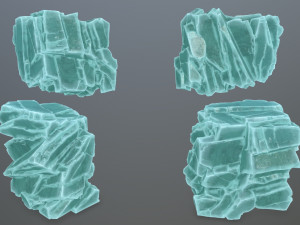 Ice rocks Model 3D