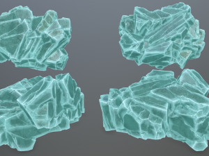 Ice rocks Model 3D