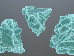 Ice rocks Model 3D