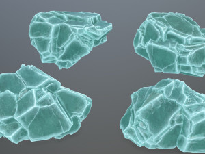 Ice rocks Model 3D