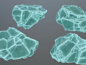 Ice rocks 3D Model