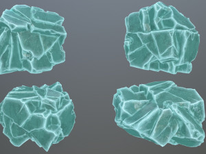 Ice rocks Model 3D