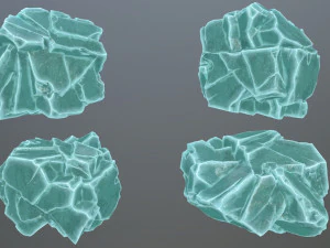 Ice rocks 3D Model