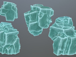 Ice rocks Model 3D