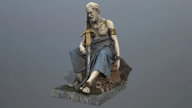 Statua mężczyzny Model 3D .c4d .max .obj .3ds .fbx .stl .blend 