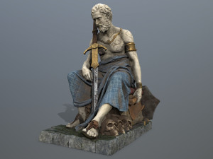 Man Statue 3D Model