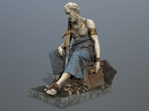 Man Statue 3D Model