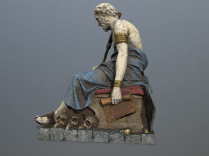 Man Statue 3D Model