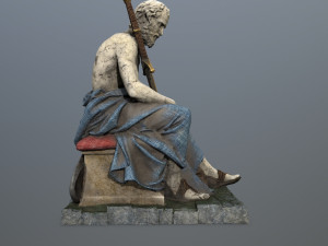 Man Statue 3D Model