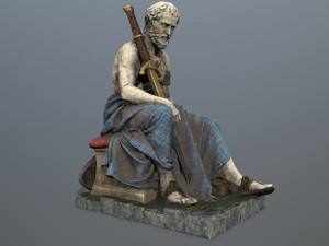 Man Statue 3D Model