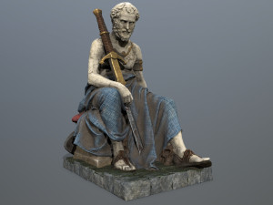 Man Statue 3D Model