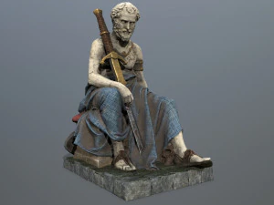 Statua mężczyzny Model 3D