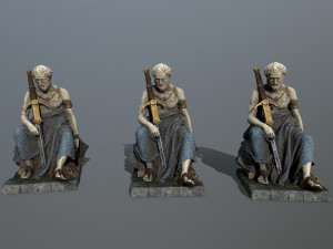 Man Statue 3D Model