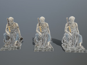 Man Statue 3D Model