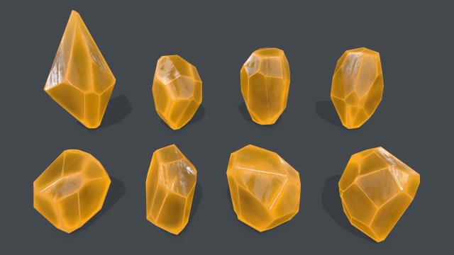 Crystal set Model 3D .c4d .max .obj .3ds .fbx .stl .blend 