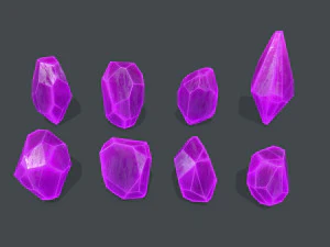 Crystal set 3D Model