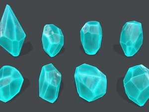 Crystal set 3D Model