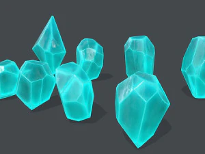 Crystal set 3D Model