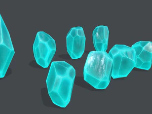 Crystal set 3D Model
