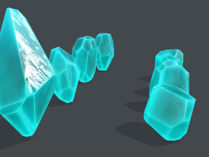 Crystal set 3D Model