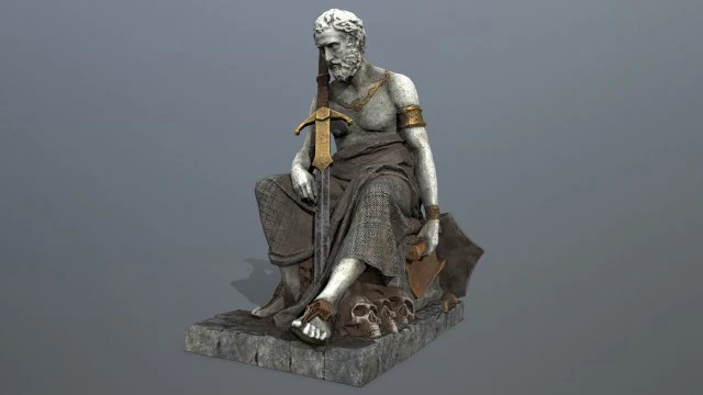 Man Statue 3D Model .c4d .max .obj .3ds .fbx .stl .blend 