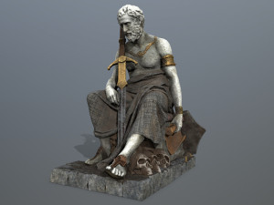 Man Statue 3D Model