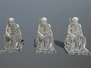 Man Statue 3D Model