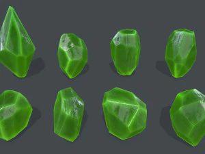 Crystal set 3D Model