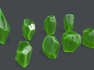 Crystal set 3D Model