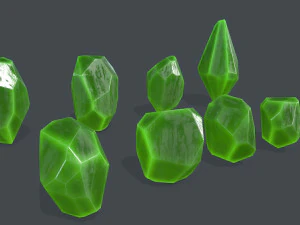 Crystal set 3D Model