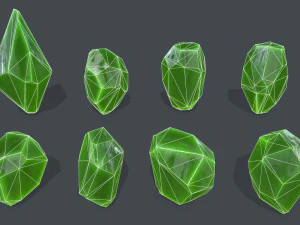 Crystal set 3D Model