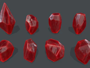 Kumpulan kristal Model 3D