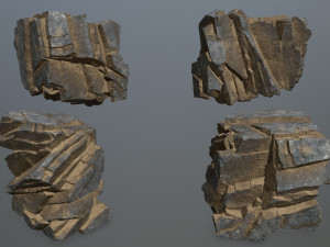 Desert rocks 3D Модель