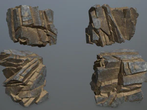 Desert rocks 3D Model
