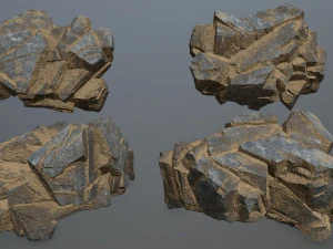 Desert rocks 3D Model