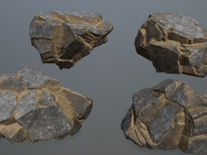 Desert rocks 3D Модель